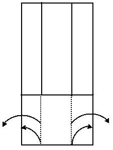 diagram of origami fold